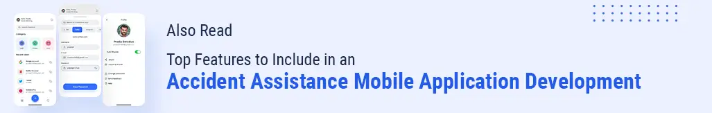 Accident Assistance Mobile App Features