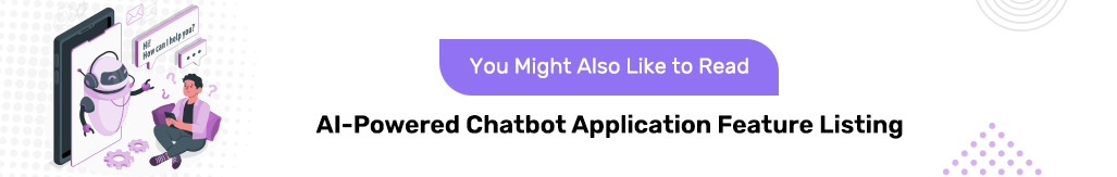 ai powered chatbot app feature listing