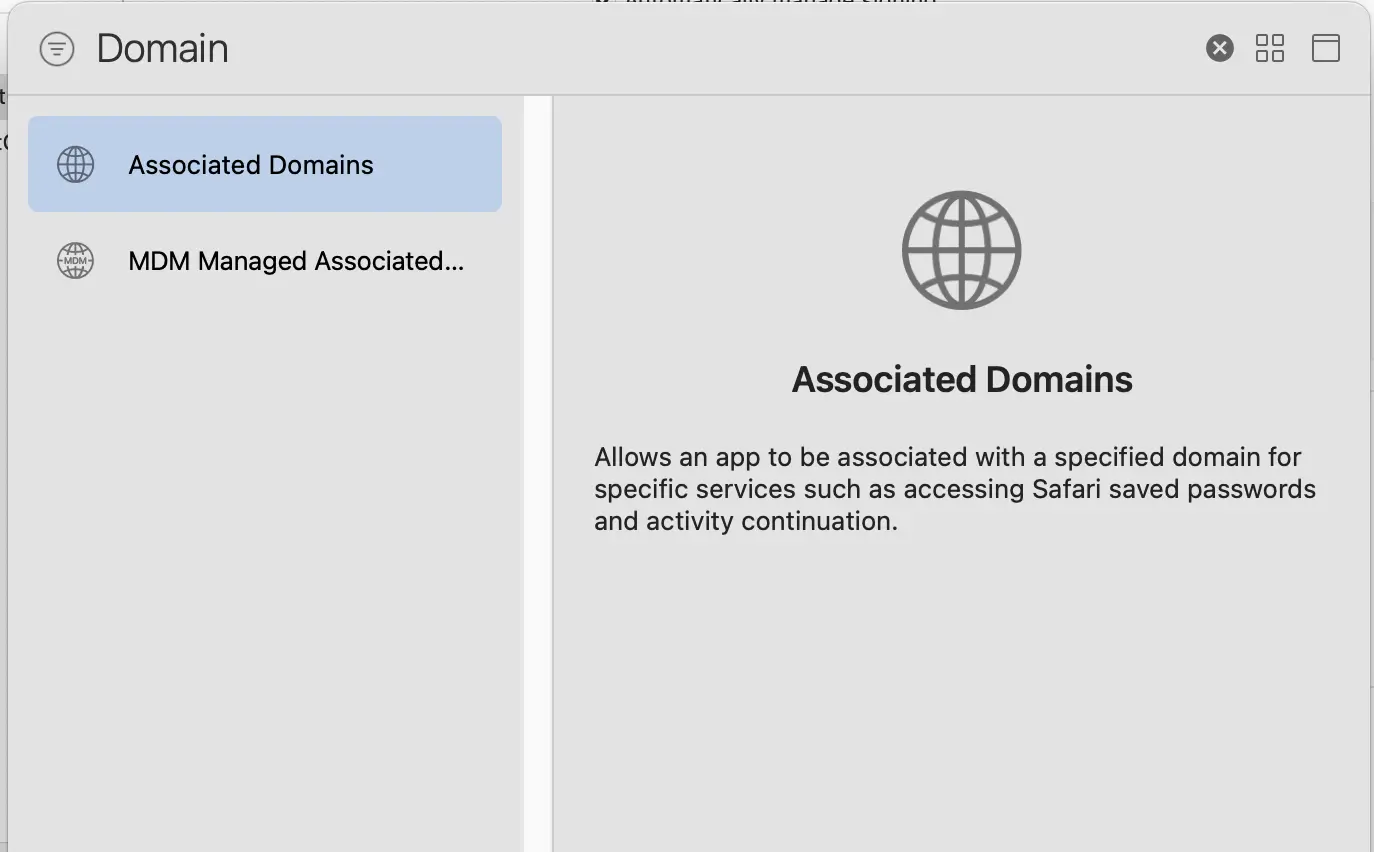 Applink Associated Domain