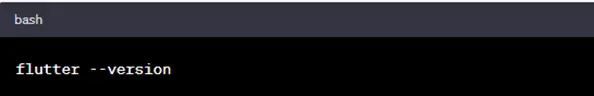 Bash Flutter Version