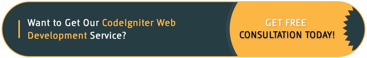 codeIgniter web development service