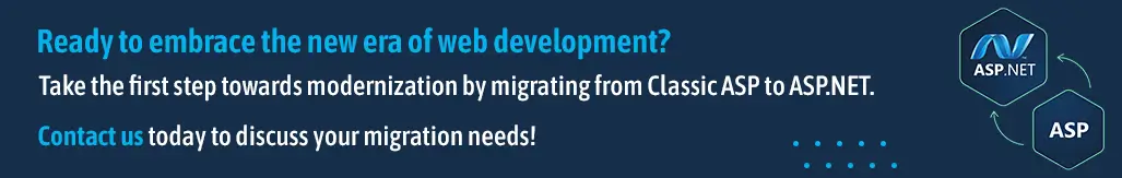 Contact Us to Migrate Classic Asp To Dot Net
