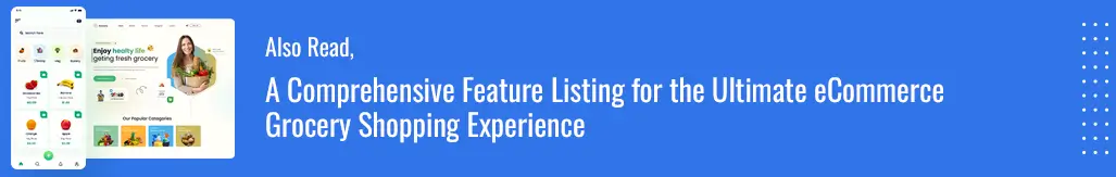 eCommerce Grocery Shopping Feature Listing