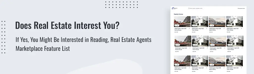 Real Estate Agents Marketplace Feature List