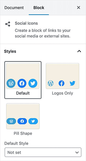 social icon buttons