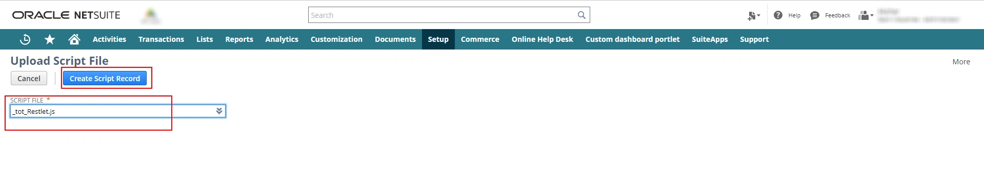 create script record