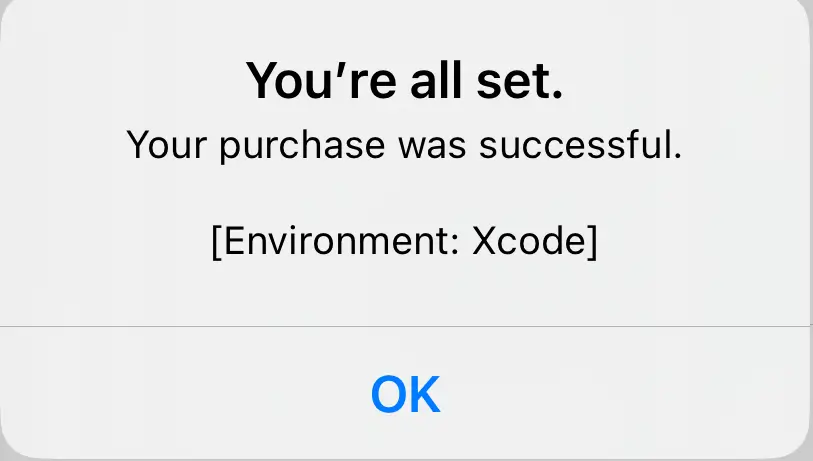 Xcode Purchase Plan Testing Success