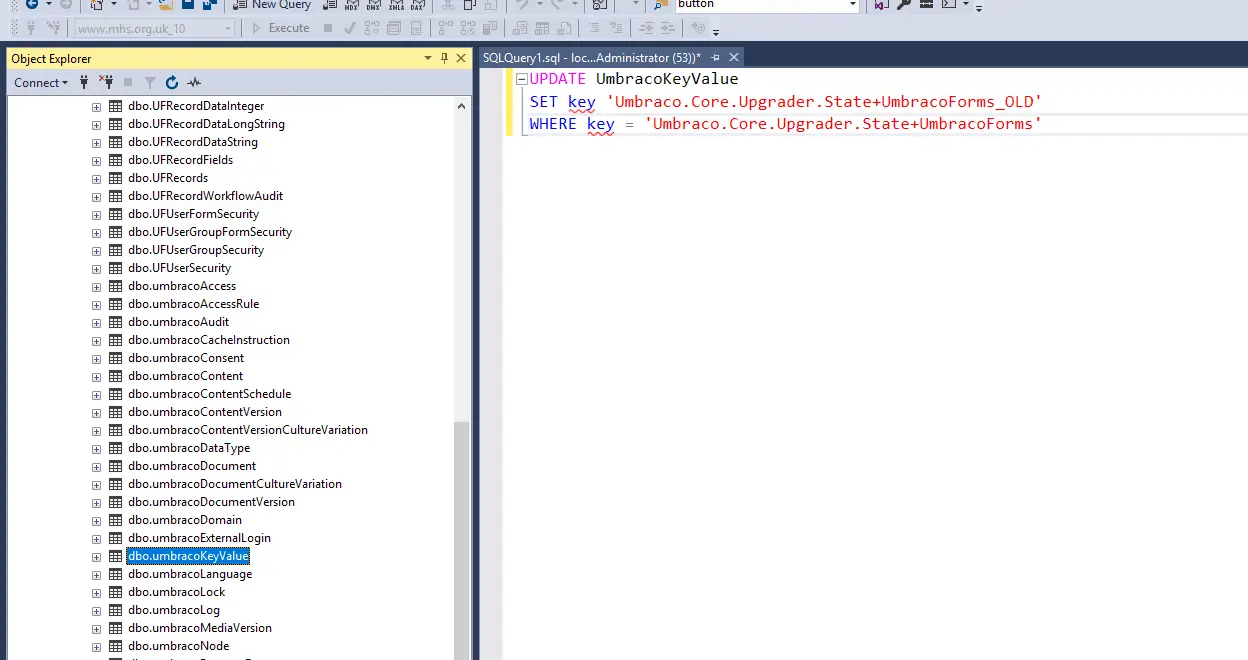 Forms Error Solution