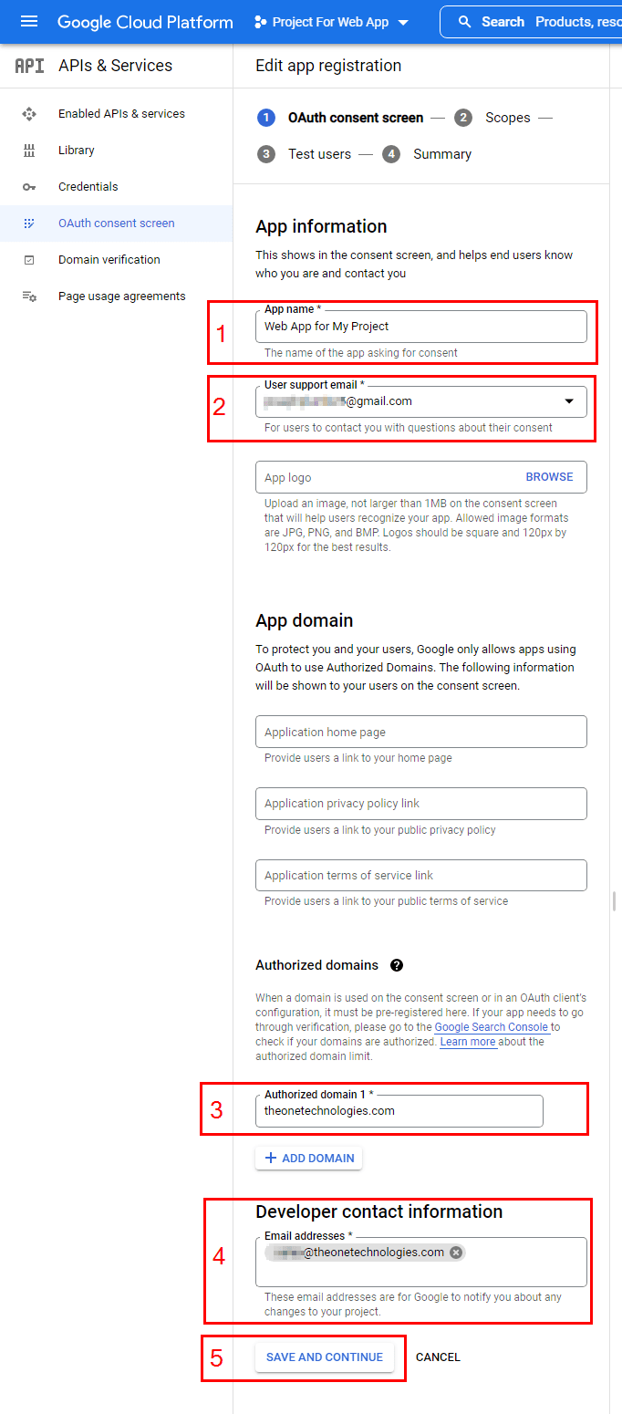 add name email authorized domain
