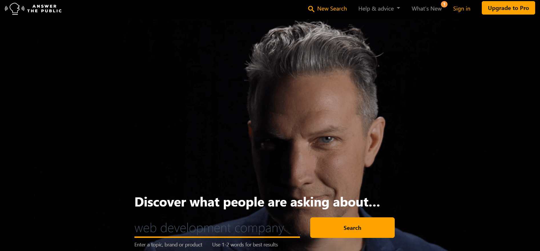 answer the public keyword research tool