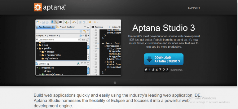 Aptana Open Source IDE aptana open source IDE