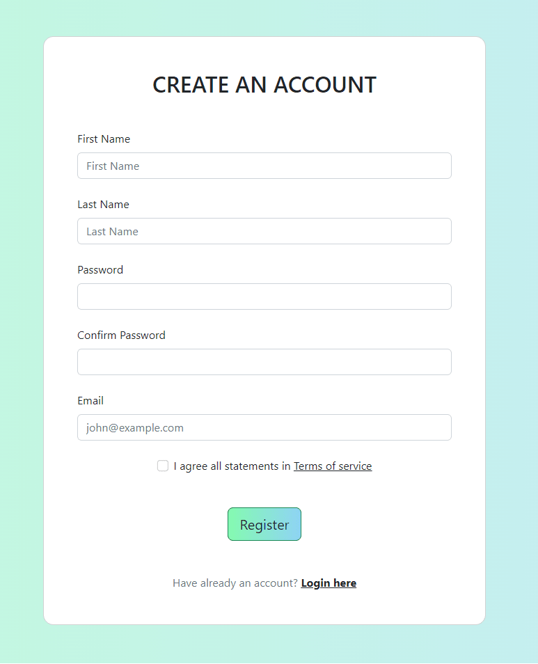 create account