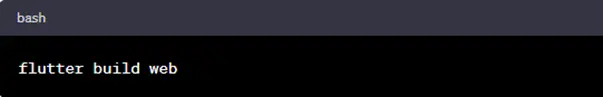 Bash Flutter Build Web