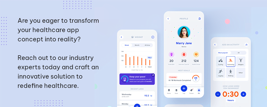 healthcare app concept into realty 