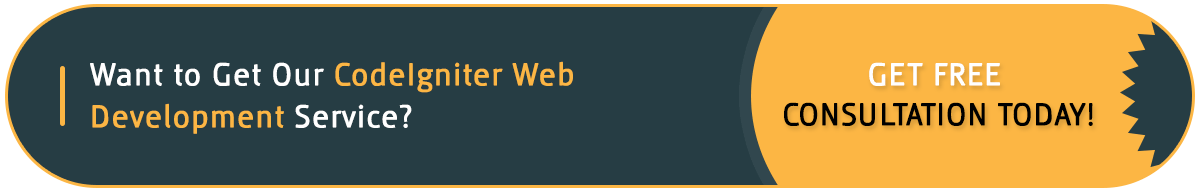 codeIgniter web development service