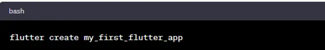 Create My First Flutter App