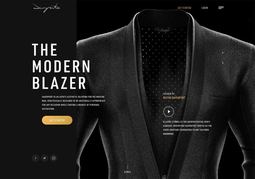 dark mode web design 2020