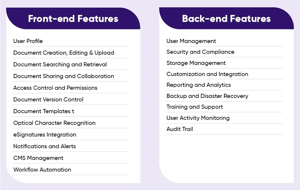 features for legal document
