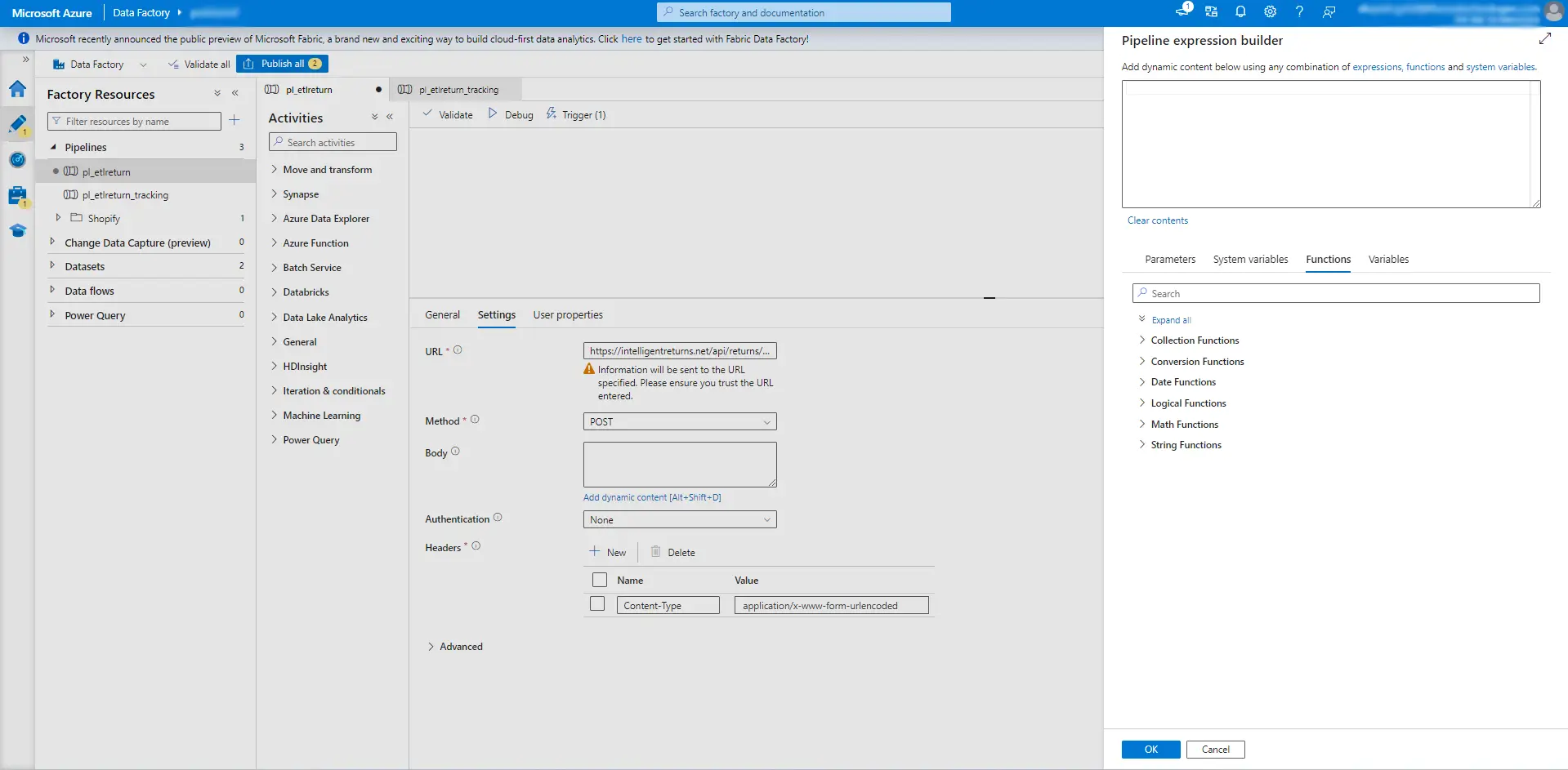 Default ADF Functions