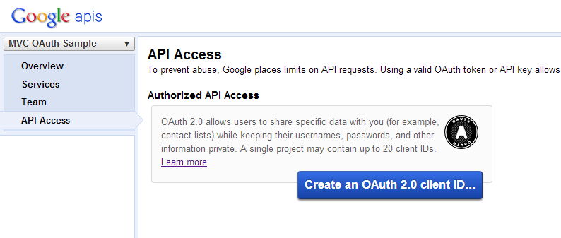 Google plus API OAuth 2.0