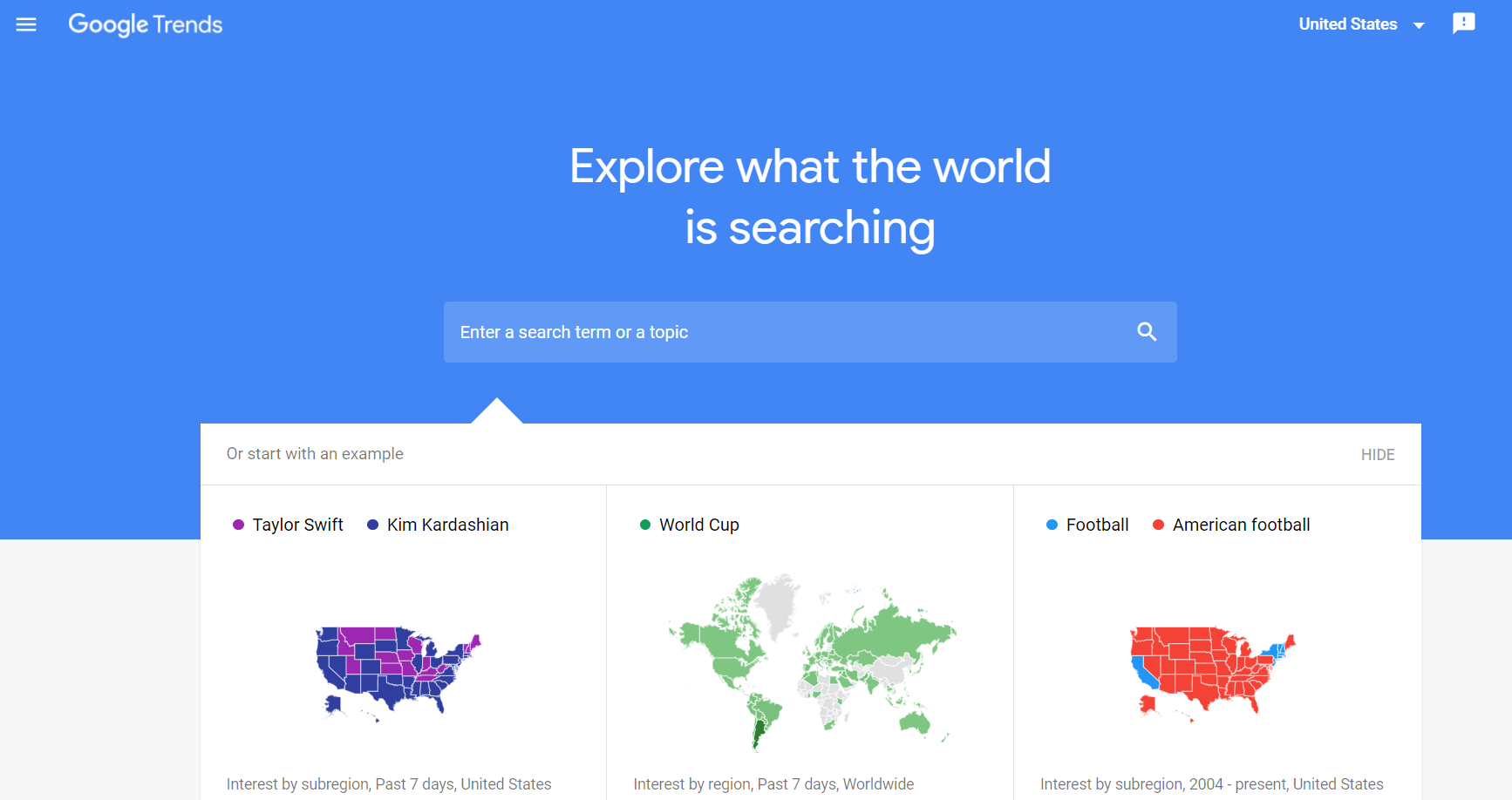 google trends tool