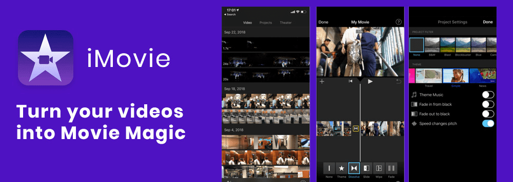 imovie video editing apps