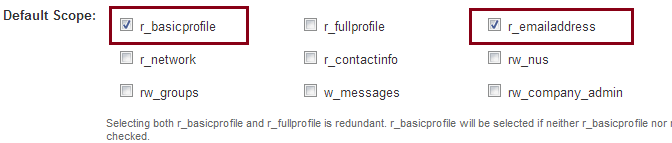 Linkedin Scope