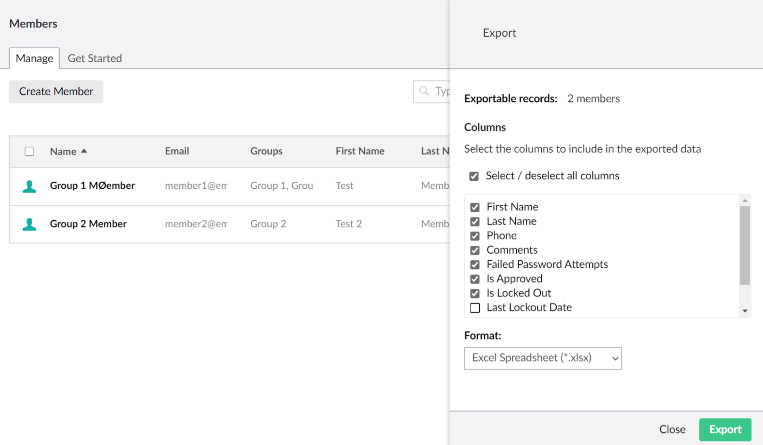 memberlistview