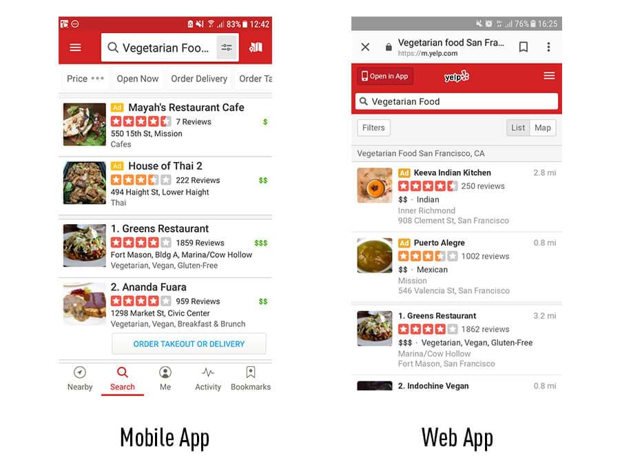 Mobile App and Web App Difference mobile app and web app difference
