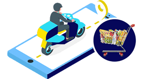 on demand food and grocery delivery app development