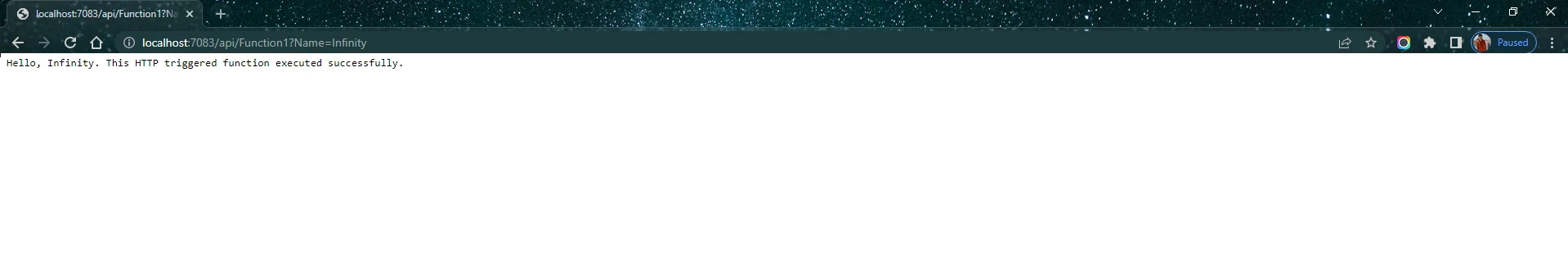 output of code
