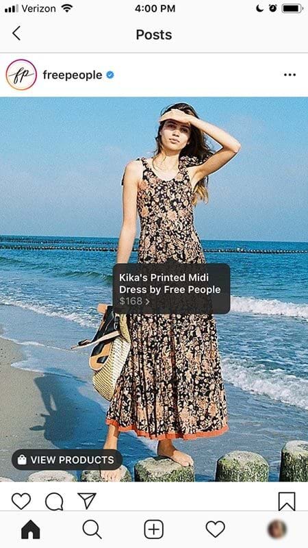 shoppable posts instagram