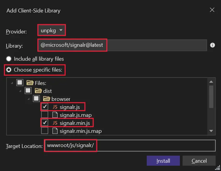SignalR Client Library