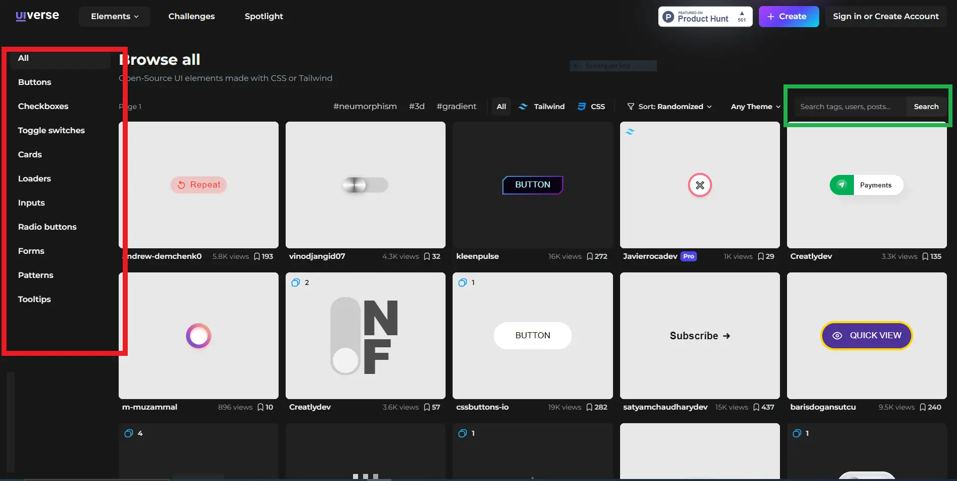 Uiverse IO Demo