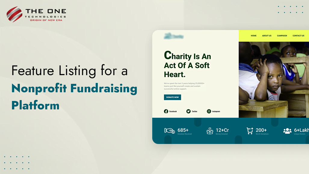 Feature Listing for A Nonprofit Fundraising Platform