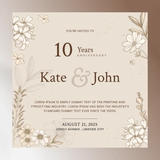 Anniversary Templates