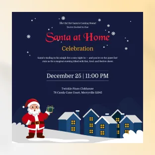 Santa at Home Templates