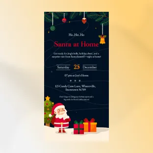 Santa at Home Templates