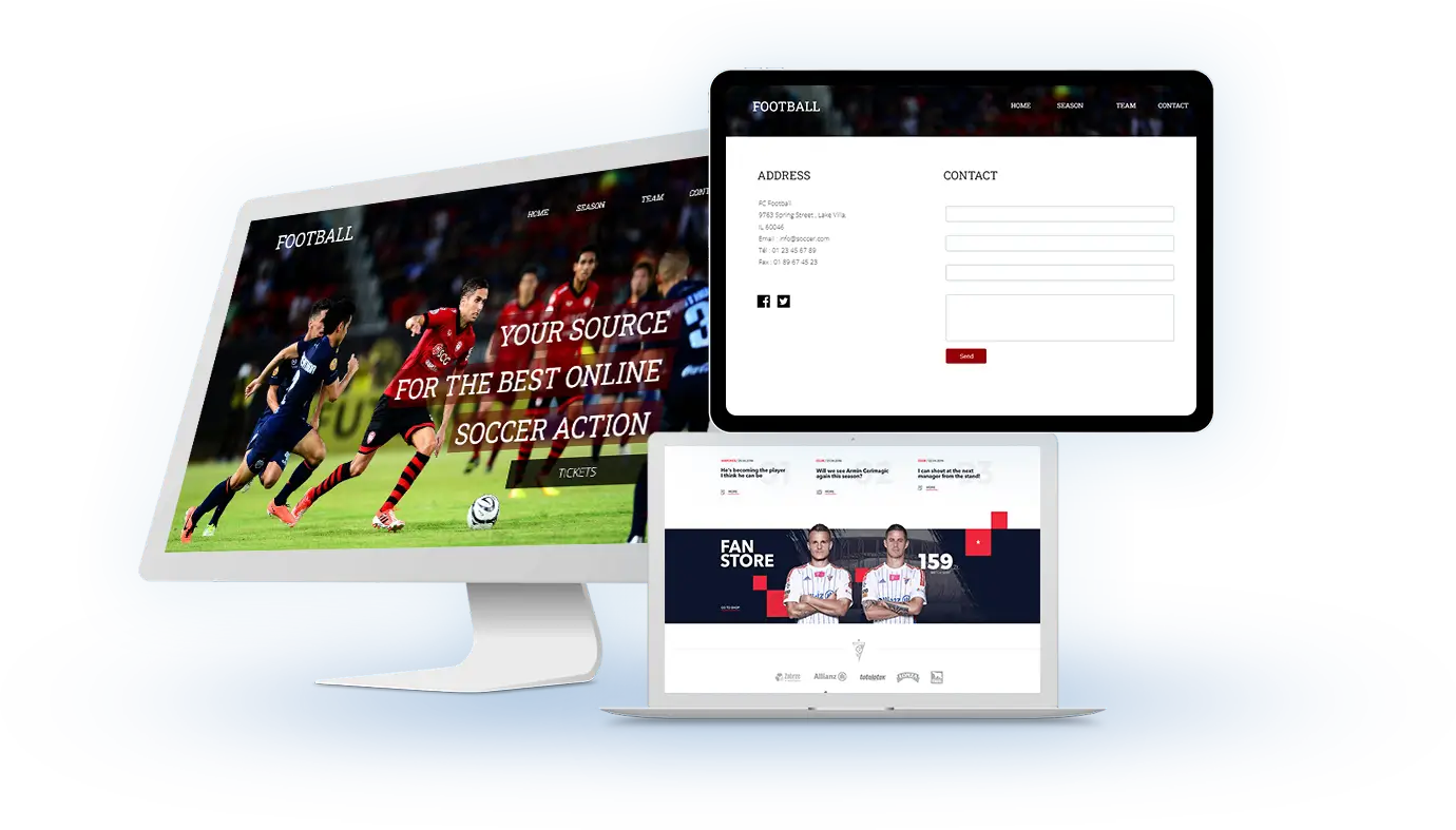 Football website development