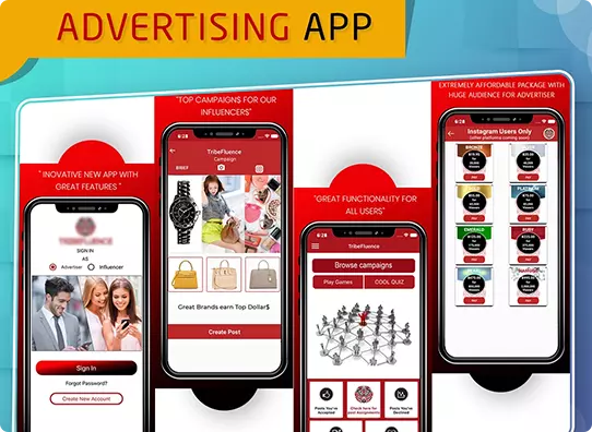 mobile app development for advertising