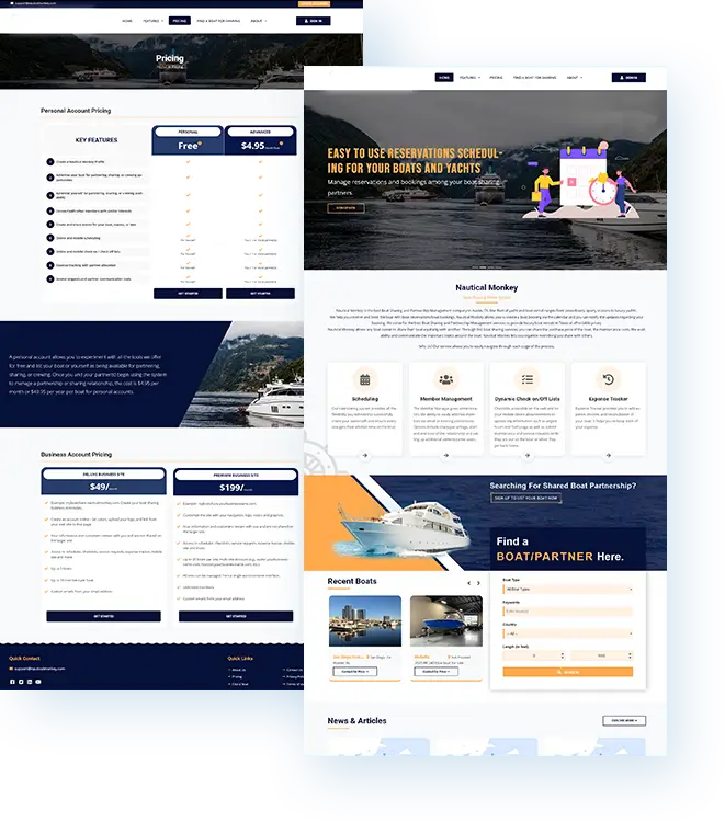 boat partnership mobile application