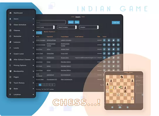 mobile app developed for playing chess
