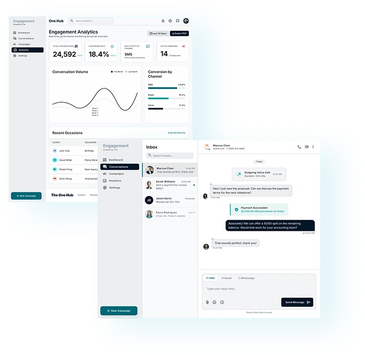 solution client engagement web platform