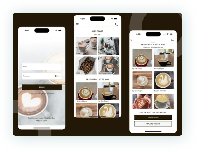 coffee loyalty wholesale supply mobile app requirement