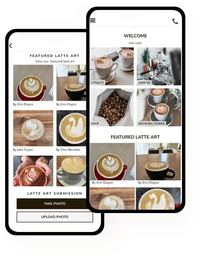 coffee loyalty wholesale supply mobile app solution