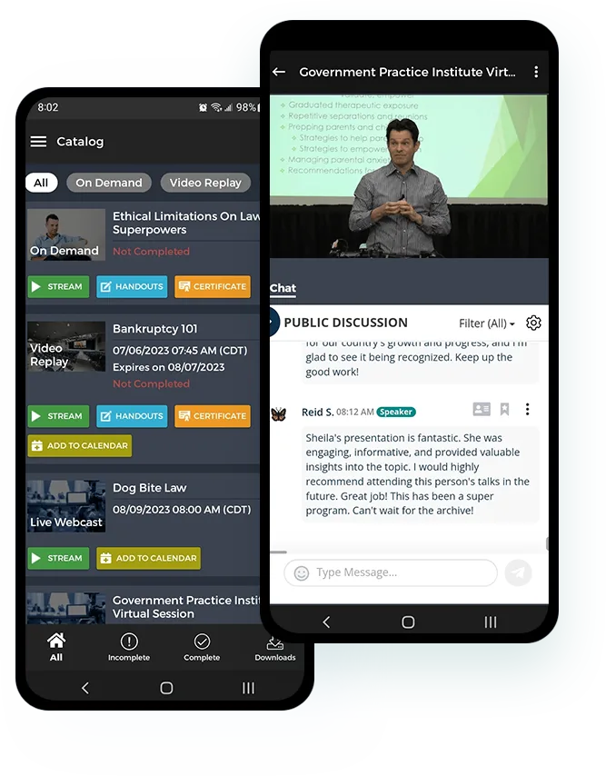 corporate learning webinar mobile app solution