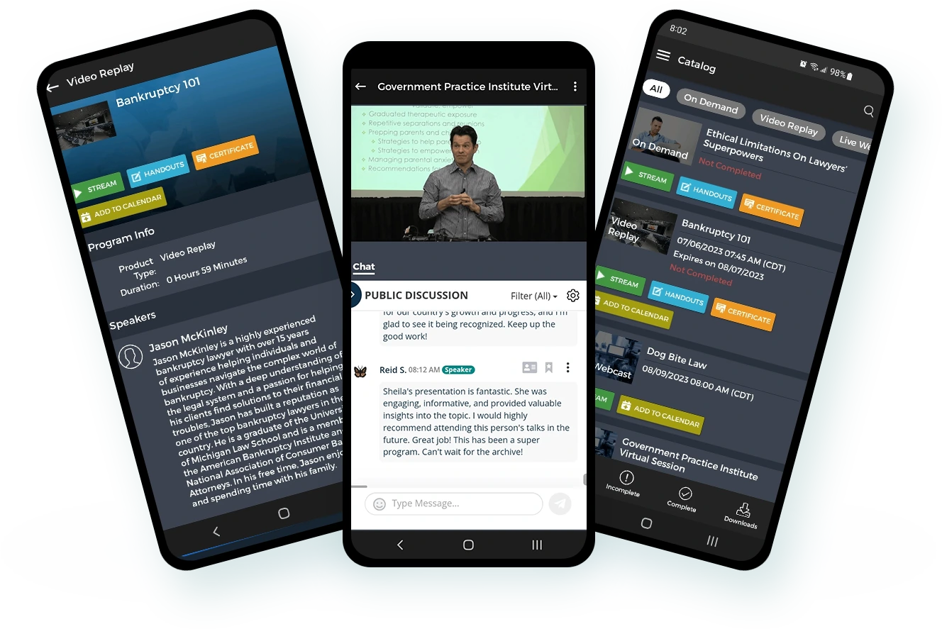 corporate learning webinar mobile app development