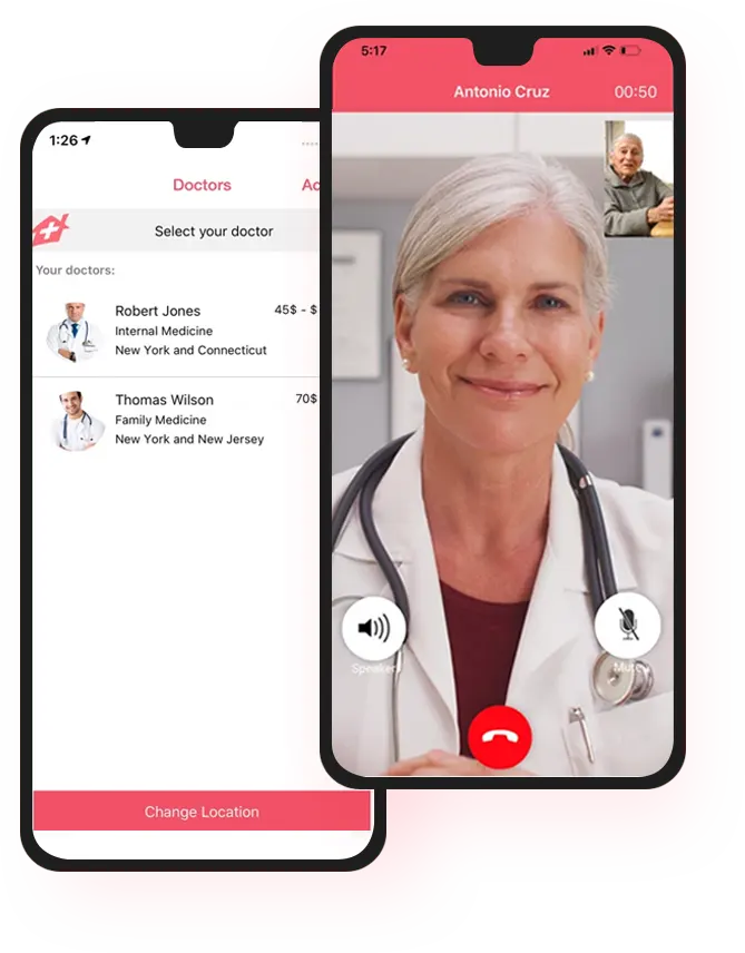 doctor portfolion in healthcare mobile app