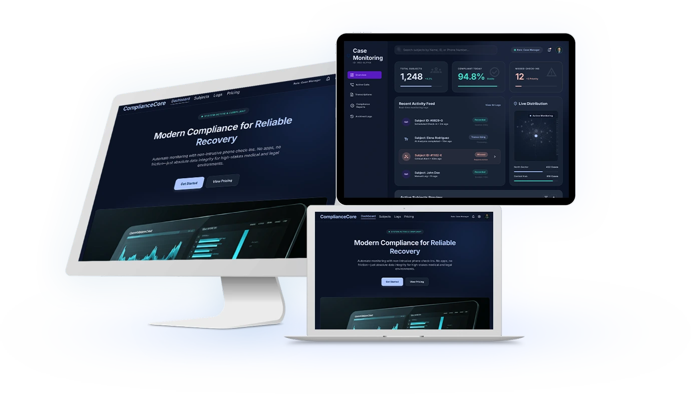 drug alcohol intake monitoring platform development