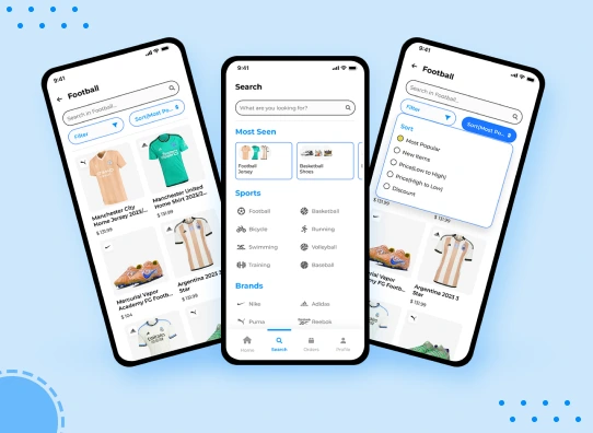 ecommerce app for sports products